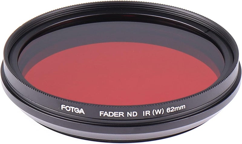 FOEASY Foto4easy 62mm Infared Filter,Adjustable 530nm to 750nm Infrared X-Ray IR Filter for DSLR Camera Lens - Image 1